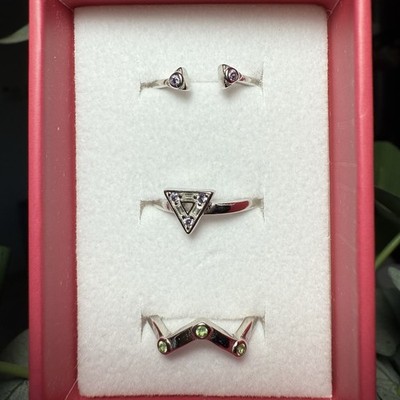 Ryze Party Jewelry Stacker Ring Set. Size 6 On .925 Sterling SilverBrand New