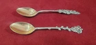 2 Sterling Silver Reed And Barton Spoons 4" Harlequin Apple Blossom & More