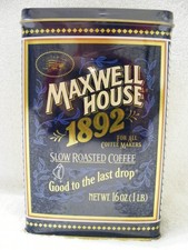 Maxwell House Coffee Tin Sealed 1892 100th Anniversary