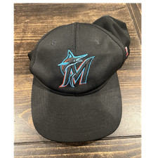 OC Sports Miami Marlins MLB Black Cap One Size Baseball Official Licensed