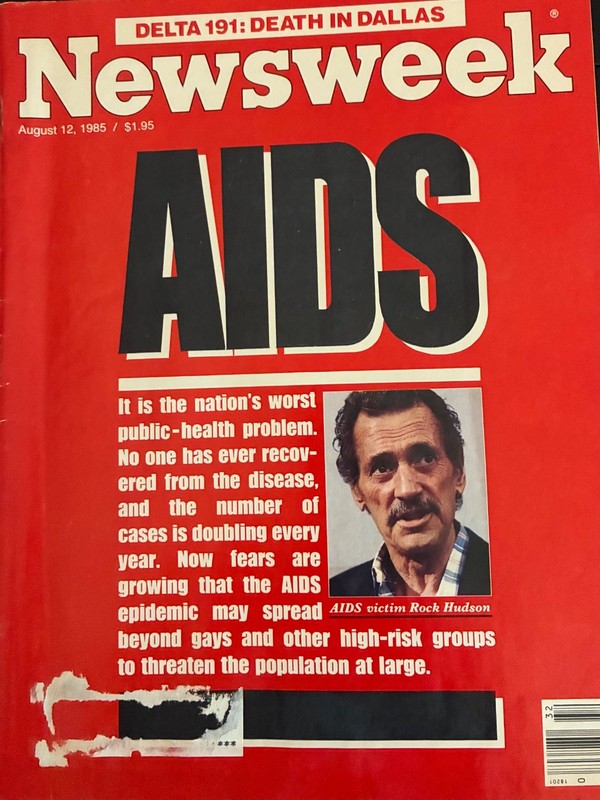 1985 AUGUST 12 NEWSWEEK MAGAZINE - AIDS FRONT COVER - L 19080