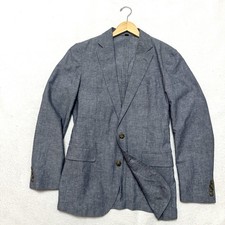 J Crew 36R Ludlow Linen Cotton Blazer Jacket Slim Fit Chambray