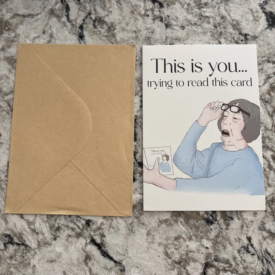 Birthday Funny Getting Old Mom Aunt Grandma 4.6x6.6” Blank Greeting Card - Image 3 of 4