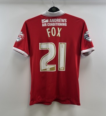 Charlton Athletic Matchworn Fox 21 Heim Fußball Trikot 2015/16 (M) Nike G441