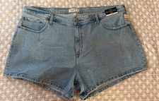 Abercrombie Fitch Curve Love 4 Mom Short High Rise Denim Jean Shorts 36/22
