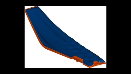 Acerbis Single Piece X-Seat Air Blue Orange Lavable KTM 300 XCW 22 Foto 2 de 4