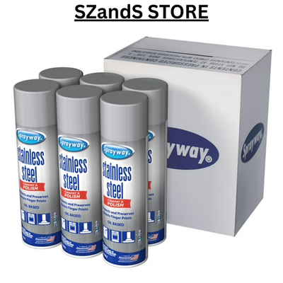 #ad Sprayway Stainless Steel Cleaner and Polish 15 ounce 2 Pack 4 Pack amp; 6 Pack $13.98