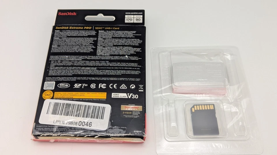 Tarjeta de memoria SanDisk Extreme PRO 64 GB UHS-1 SDXC hasta 170 MB/s, clase 10, U3, V3 Foto 3 de 3