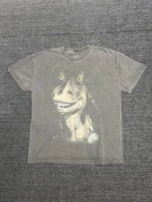 Star Wars Goat Crew Shirt Men Medium Jar Jar Binks Episode II Oversized Face