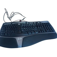 Microsoft Wired Natural Ergonomic Keyboard 4000 V1.0 Office Retail Tested Works