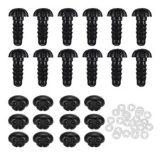 25Pcs Safety Dog Noses for DIY Stuffed Animals Crochet Dolls, 8 x 6 x 15mm