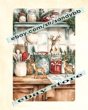 Farm Kitchen Counter Tin Sign Country Holiday Decor