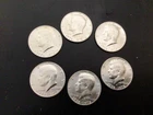 Six. 1976 Kennedy BU 40% Silver Halves