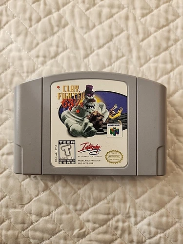 Clay Fighter 63 1/3 N64 Nintendo 64 Authentic Cartridge Only
