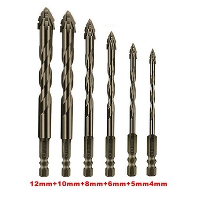 NEW 4-Edge Serrated Eccentric Drill Bit Dry Drilling Tile Glass Marble Stone