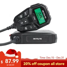 Retevis RA86 GMRS Transceivers Mobile Radio Car Radio Station Repeater Chennels
