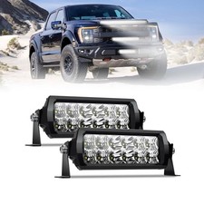 2PCS 8 Inch LED Light Bar, IP68 Waterproof, LED Driving 8 inch without DT