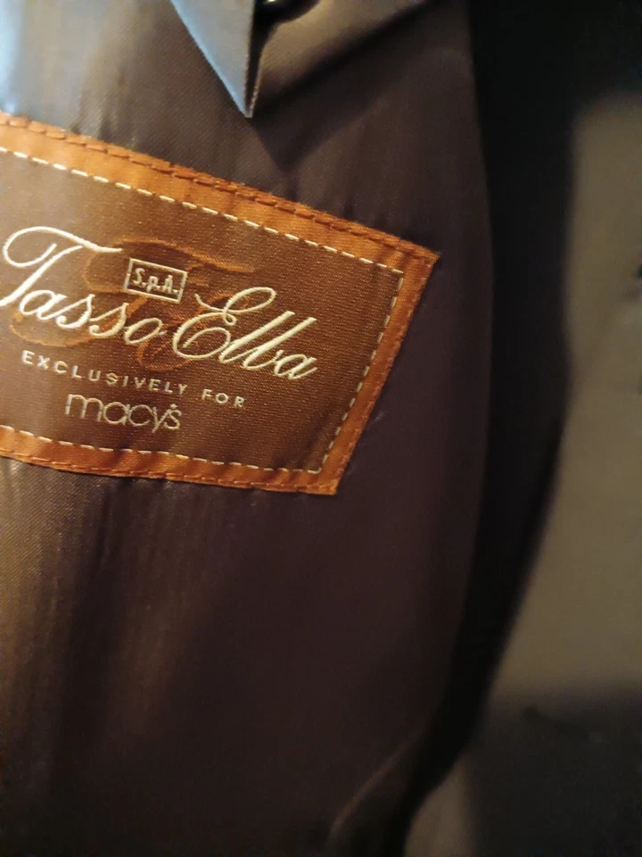 Nuevo traje de dos piezas para hombre Taupe Tasso Elba 43L Foto 4 de 4