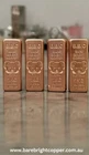4X COPPER 1kg  bullion Cast Bar 999.9