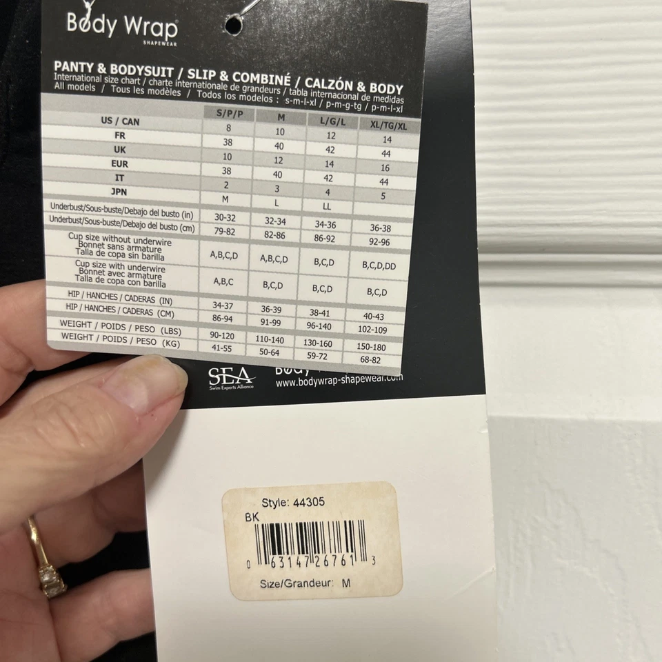 Body Wrap Firm Control Seamless Open Bust Long Leg Bodysuit Shapewear Black M NW - Image 4 of 4