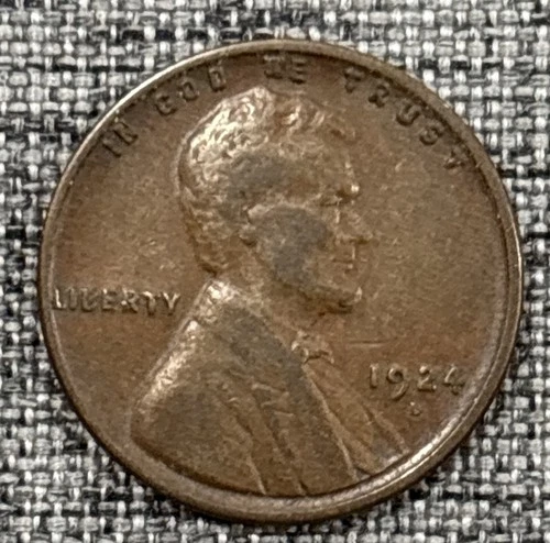 1924 D Lincoln cent VF