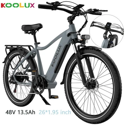 🔥KOOLUX 26 Zoll E-Mountainbike 250W City E-bike 15AH 48V 45km/h E-MTB Moped