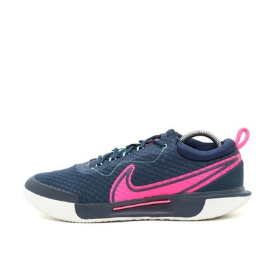 Nike Herren React Gato Hallenschuhe marineblau/pink Mesh niedrig Sneaker EU 45