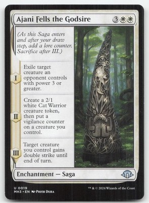 AJANI FELLS THE GODSIRE 19 UC MODERN HORIZONS 3 MTG LP