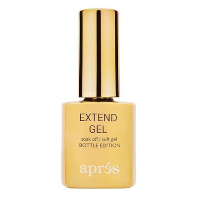 Apres Nail Extend Gel Gold Bottle | 15mL | Premium Quality | Soft Gel, Gel-X Tip