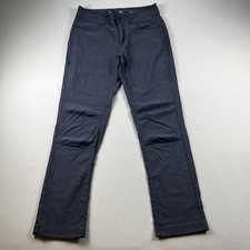 PrAna Pants Womens 8 Gray Cargo Chino Straight Fit Stretch Hiking Outdoor Trail