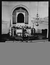 [Untitled photo, possibly related to: Southington, Connecticut. Sunday service]