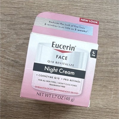 Eucerin Face Q10 Revitalize Night Cream Fragrance-Free Anti-Aging 1.7 oz