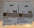 2 x Tapeworm Dewormer (Praziquantel Tablets) for Cats and Kittens **6 Tablets**