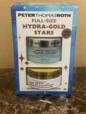 Peter Thomas Roth 24k Gold Eye Patches 30 Pair + Water Drench Moisturizer 1.7oz