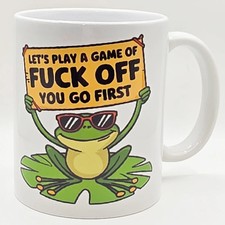 Funny Frog Mug Rude Office Humor Coffee Cup 11oz Sarcastic Gift For Him Her Work