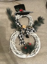 Snowman Christmas Wreath