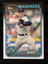 2024 Topps Bryan Woo Rookie Card Seattle Mariners Pitcher RC #12