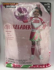 NWT Spooktacular Creations Cheerleader Costume Girls Medium 8-10Y Pink Halloween