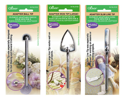 Set aus drei Clover Mini Eisen Adapter Spitzen, Kugel, groß und schlank!