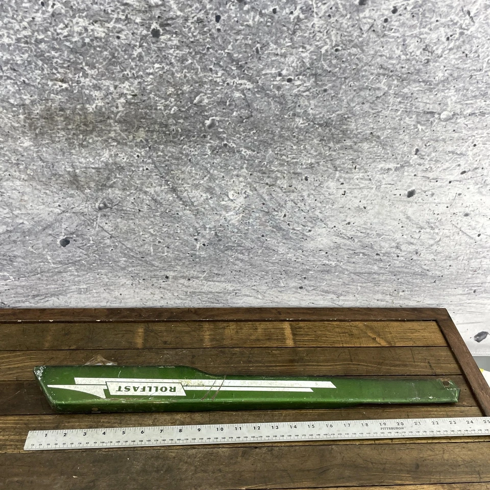 Vintage Rollfast Bicycle Chain Guard Green Steel Chainguard Cruiser Bike - Image 4 of 4