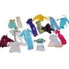 Vintage Lot Barbie Doll Mixed Doll Clothes Dress Top Shorts 70-80s Bionic Women
