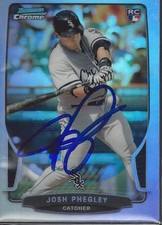 Josh Phegley Chicago White Sox 2013 Bowman Chrome Refractor Signed Card