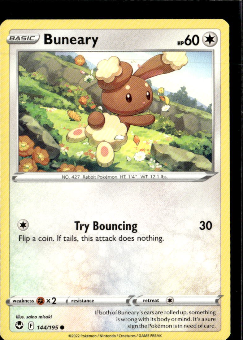 Pokemon Buneary 144/195 Silver Tempest Non Holo Uncommon 5 Card Lot