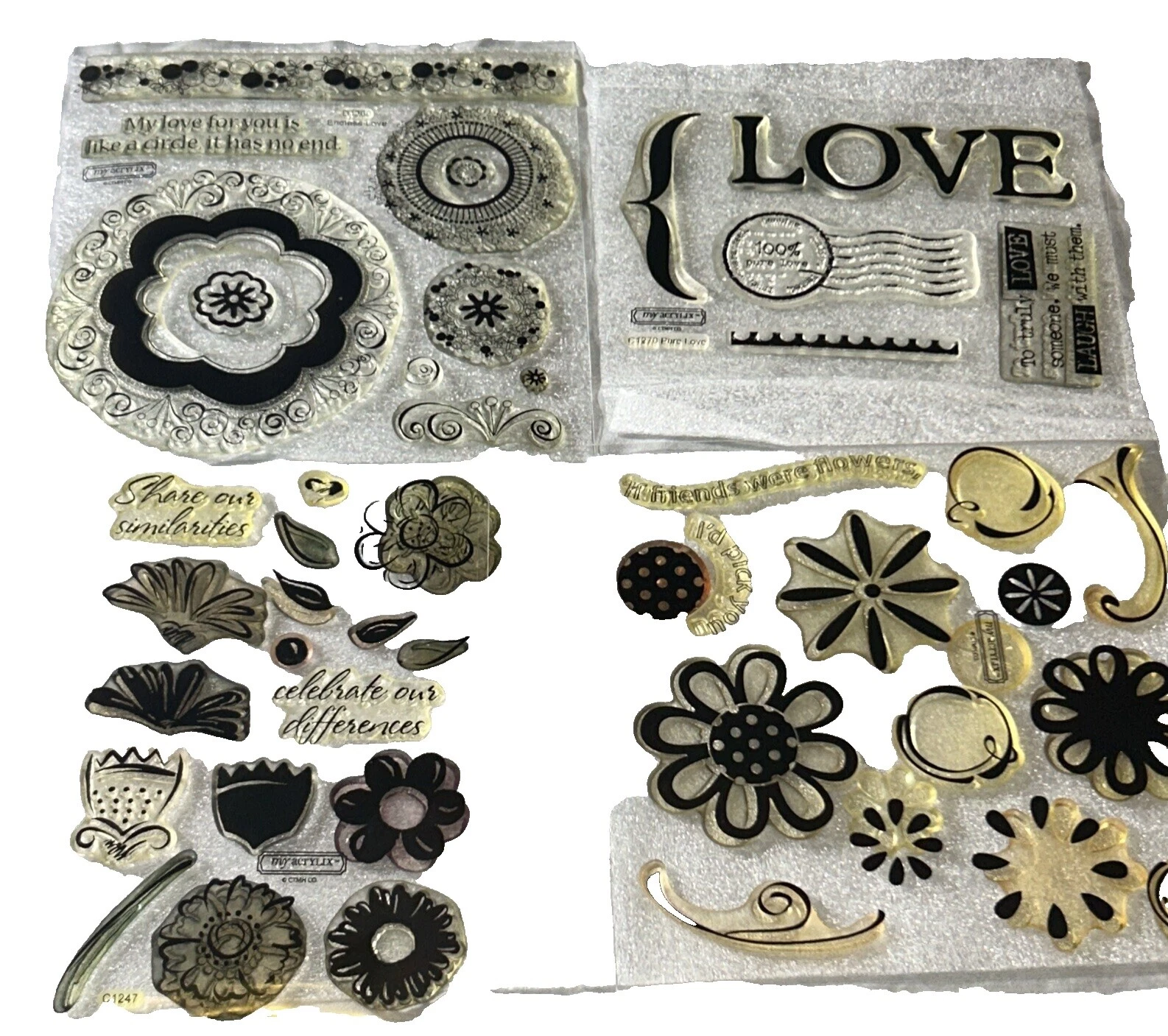 Штампы кресты с акриловыми композитными темами Close To My Heart