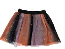 Girls Cat  Jack Ombr  Striped Halloween Tutu Skirt Size XS 4/5