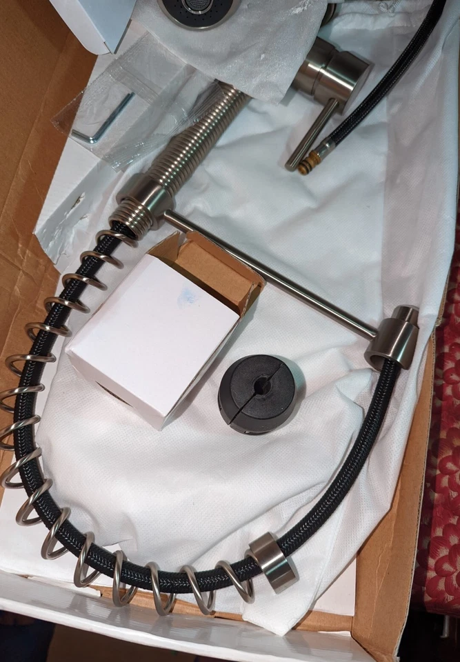 Grifo de fregadero de cocina comercial rociador de resorte de una sola manija Yosemite Foto 3 de 4