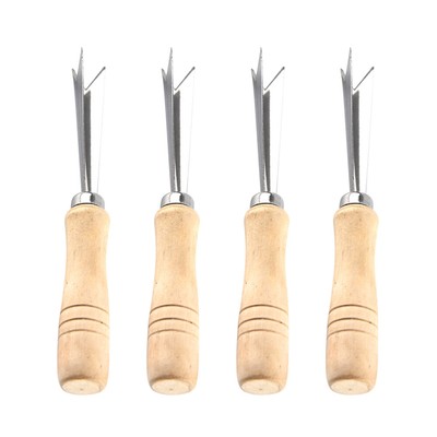 4 Pcs Stainless Steel Pineapple Pineapple Eye Peeler Remover