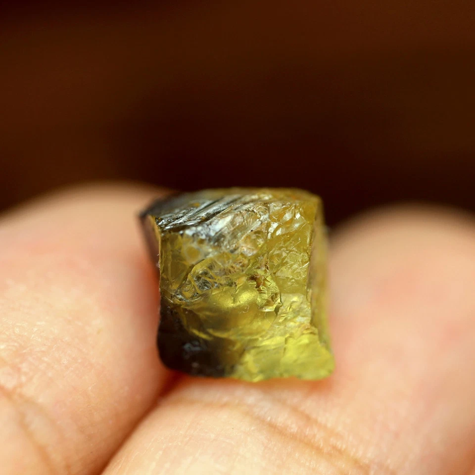 Certified 5.91ct Natural Unheated Yellow Gray Sapphire Madagascar Rough 8.8x8 mm - Image 4 of 4