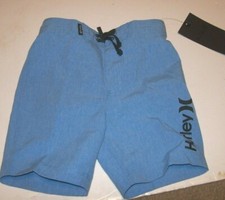 NEW Hurley light royal blue board shorts boys swim trunk swimsuit 2T 2 T
