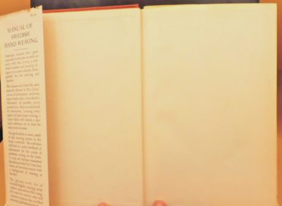 Manual of Swedish Hand Weaving by Ulla Cyrus Textile/Loom/Yarn HC